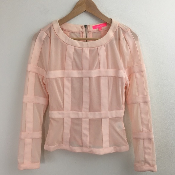 Xtaren Tops - Long Sleeve Peach Top